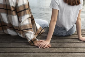 couple spending time together outdoors copy